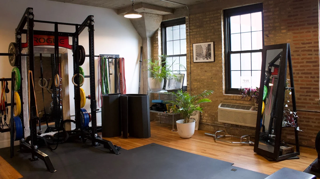Client training with coach inside WHP Studios